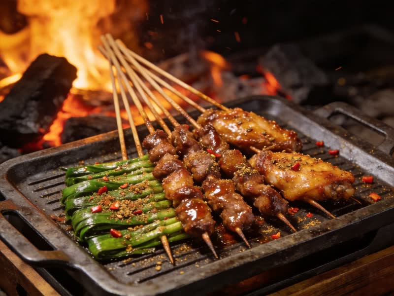 Night market barbecue tour