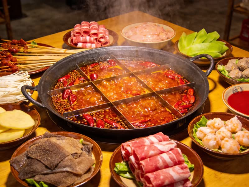 Chengdu hotpot and Sichuan food tour